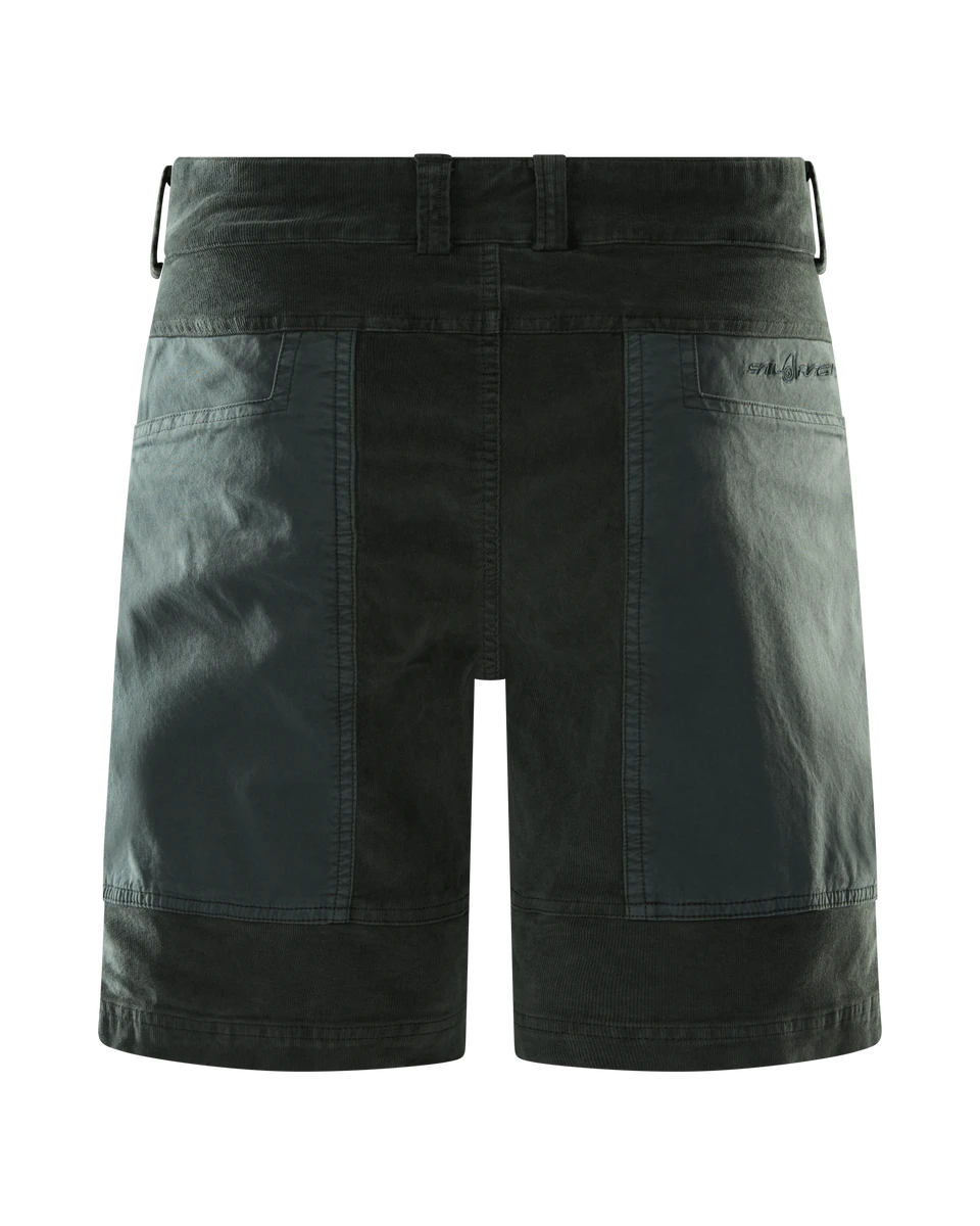 BLOCKED CORDUROY SHORTS