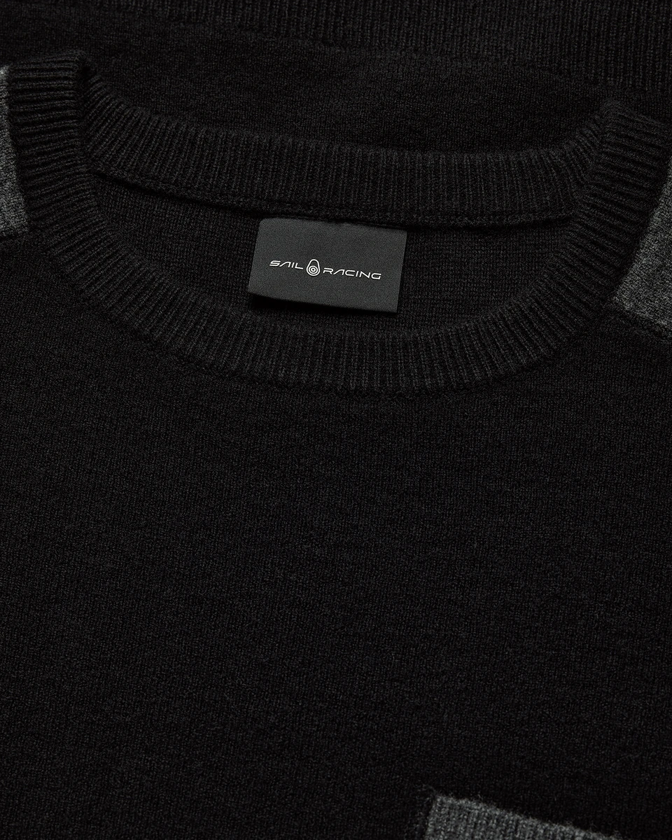 SPINE KNITTED CREWNECK 