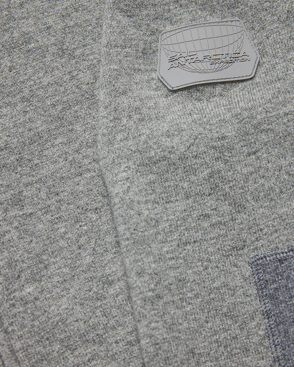 SPINE KNITTED ZIP HOOD