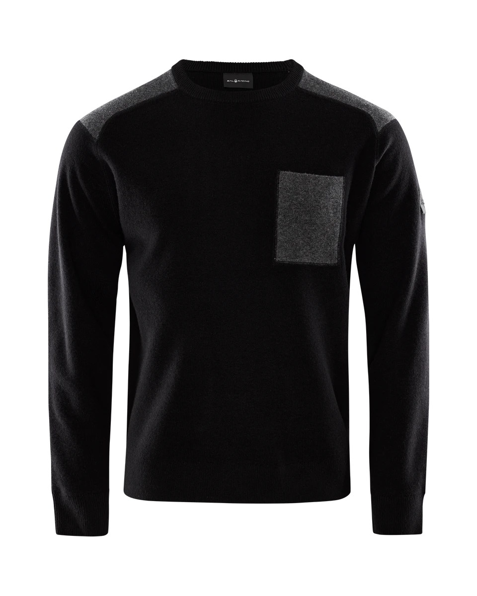 SPINE KNITTED CREWNECK 