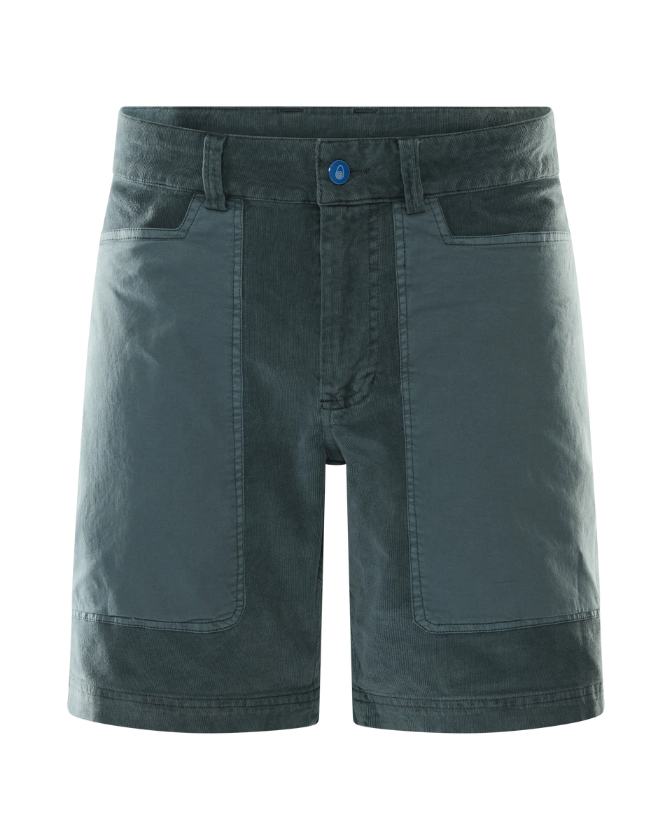 BLOCKED CORDUROY SHORTS