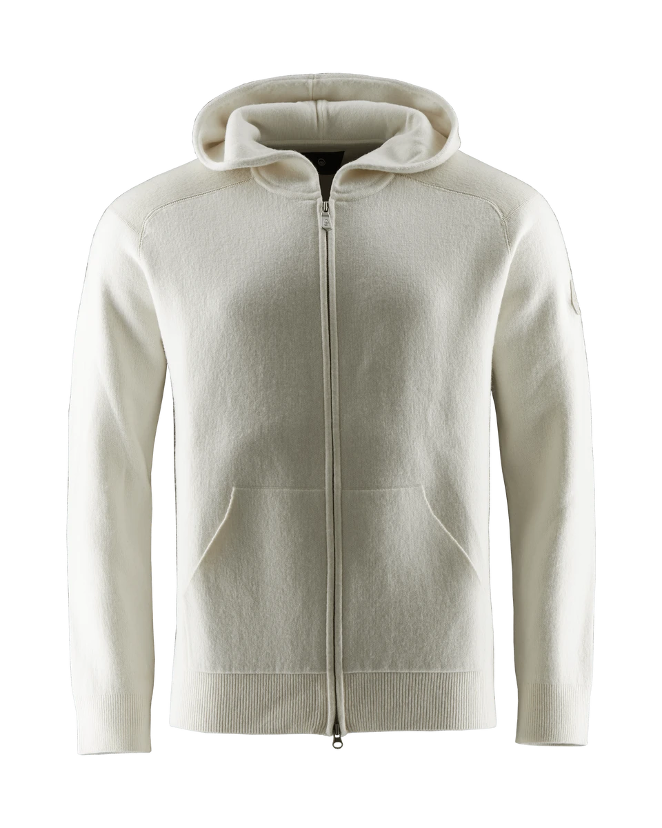 SPINE KNITTED ZIP HOOD 