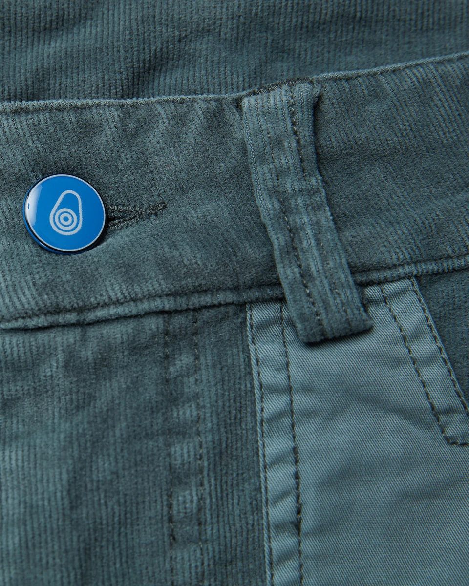 BLOCKED CORDUROY SHORTS