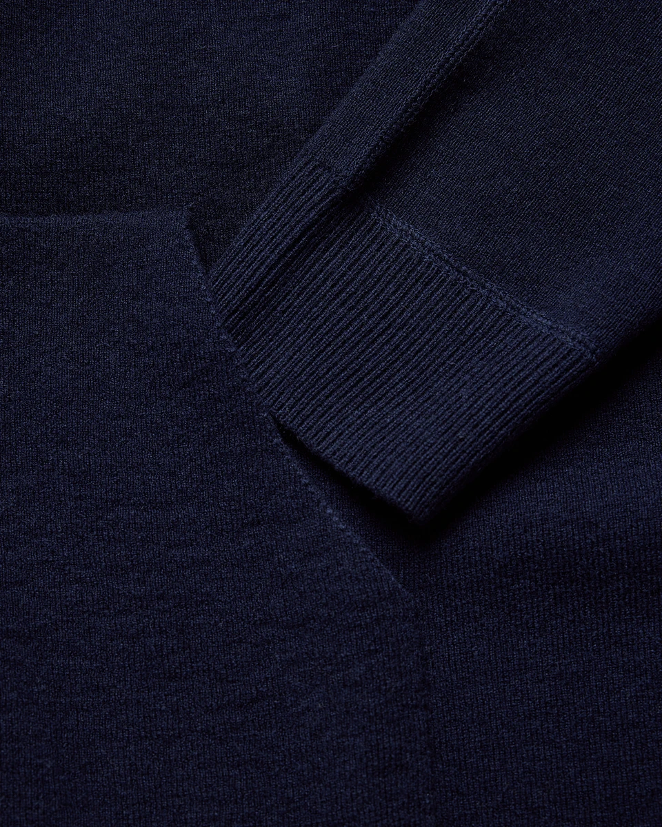 SPINE KNITTED ZIP HOOD