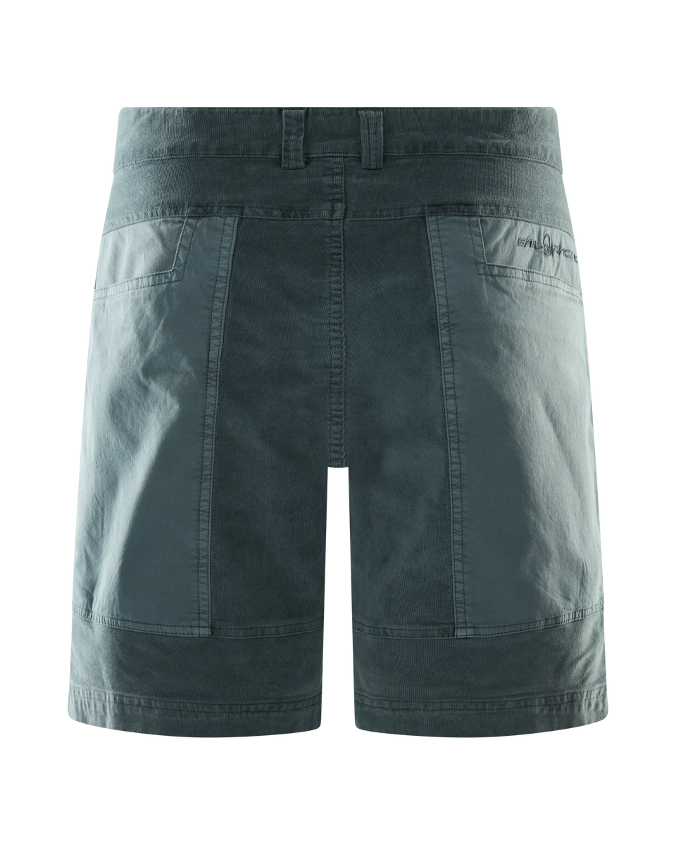 BLOCKED CORDUROY SHORTS
