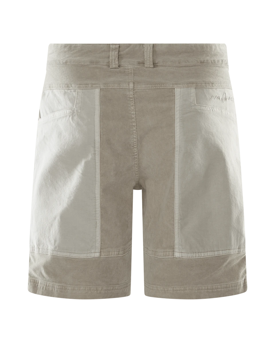 BLOCKED CORDUROY SHORTS