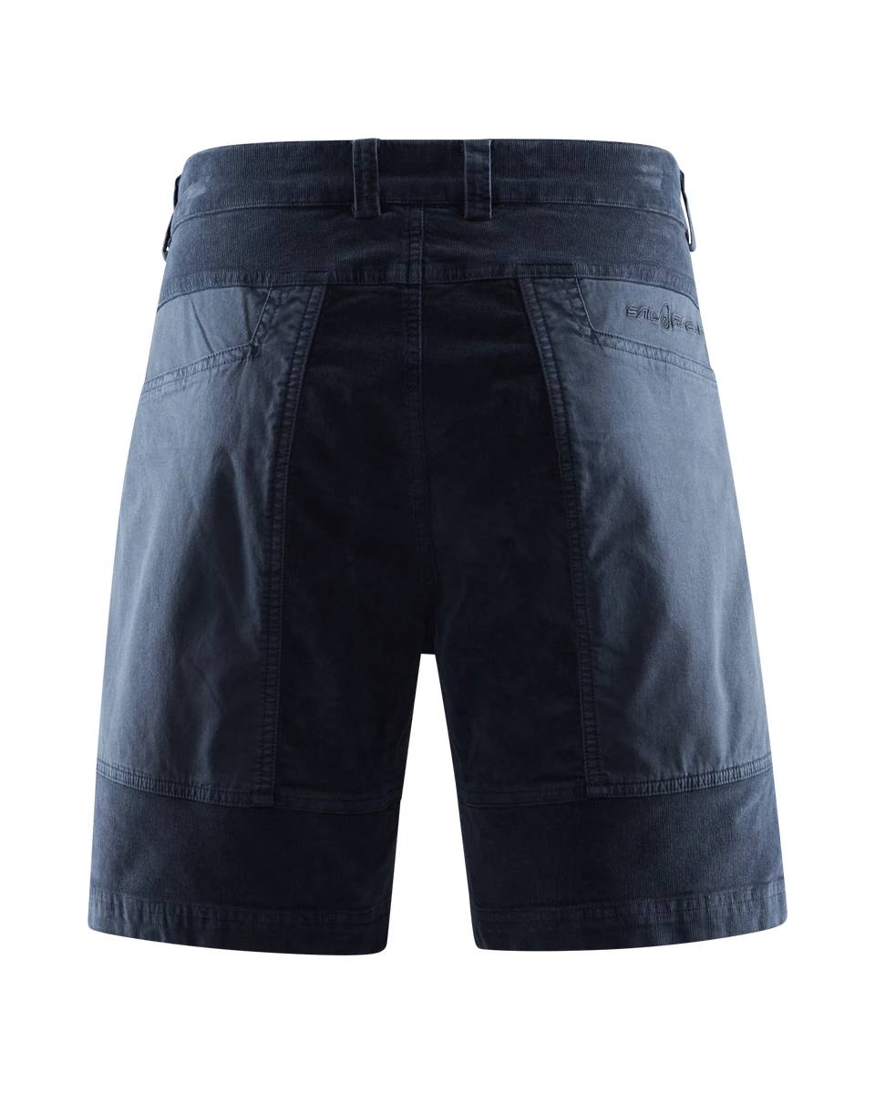 BLOCKED CORDUROY SHORTS