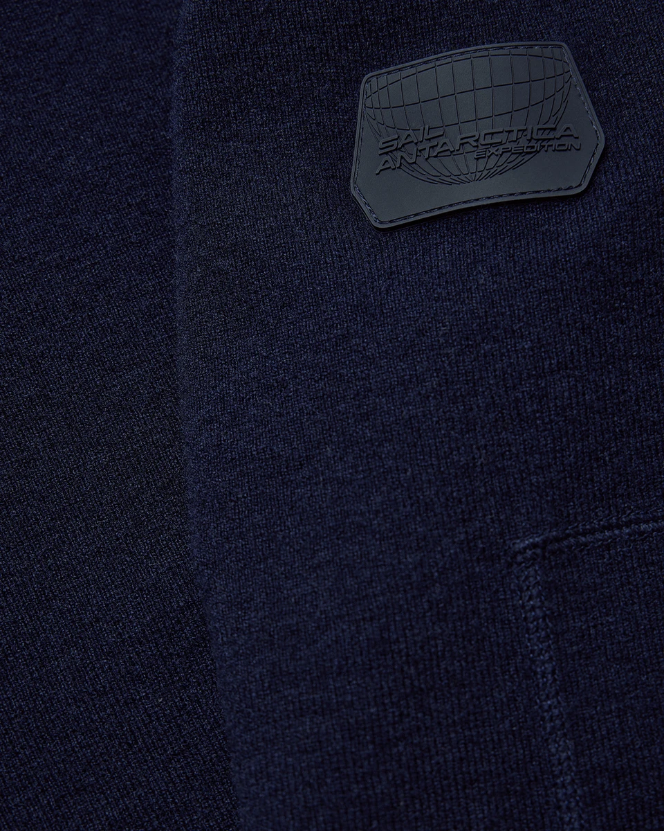 SPINE KNITTED ZIP HOOD