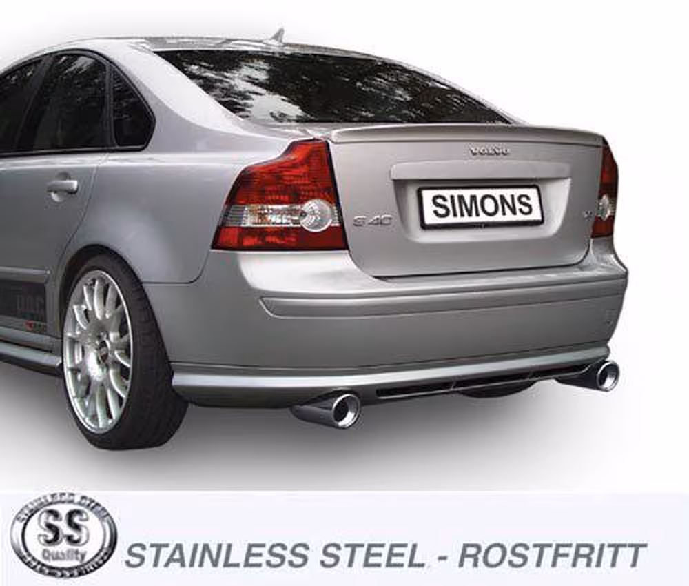 Eksosanlegg til Volvo S40, V50, 2WD, T5, 2004-2012