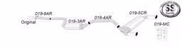 Eksosanlegg til Volvo C30, T5, 2006-2009