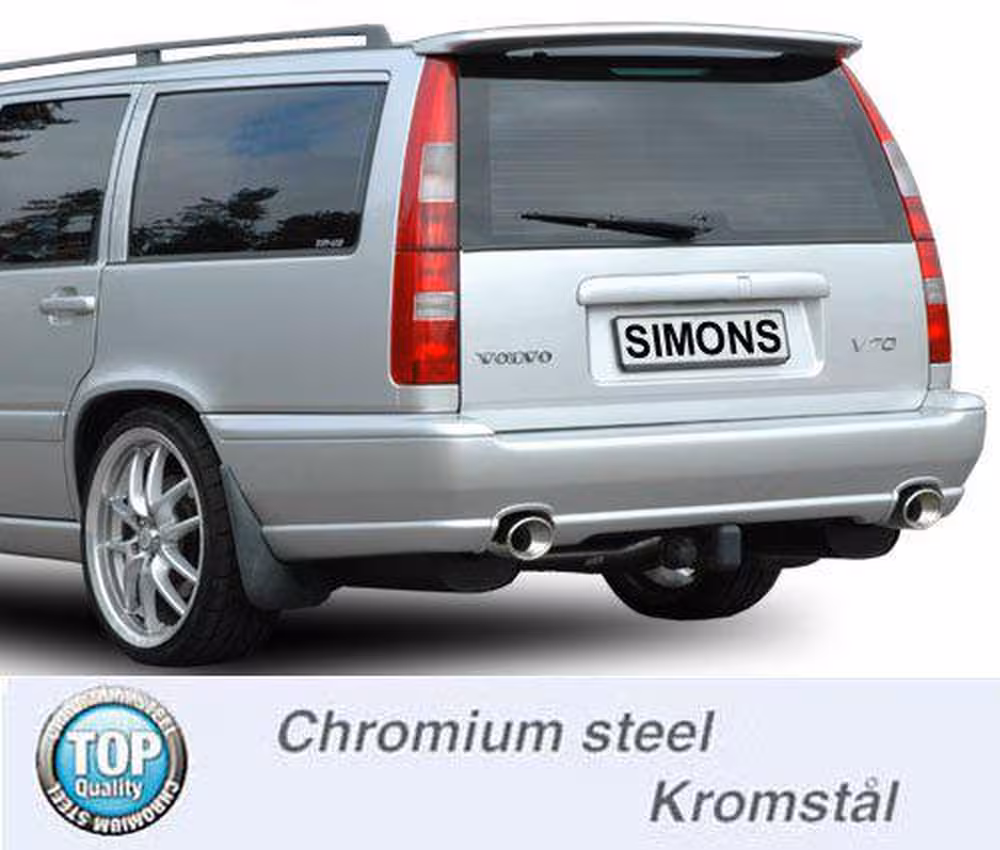 Eksosanlegg til Volvo 850, V70, XC70, S70, AWD, Turbo, 1996-2000