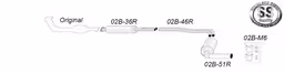 Eksosanlegg til Volvo V70, AWD, Turbo, T5, 2000-2004
