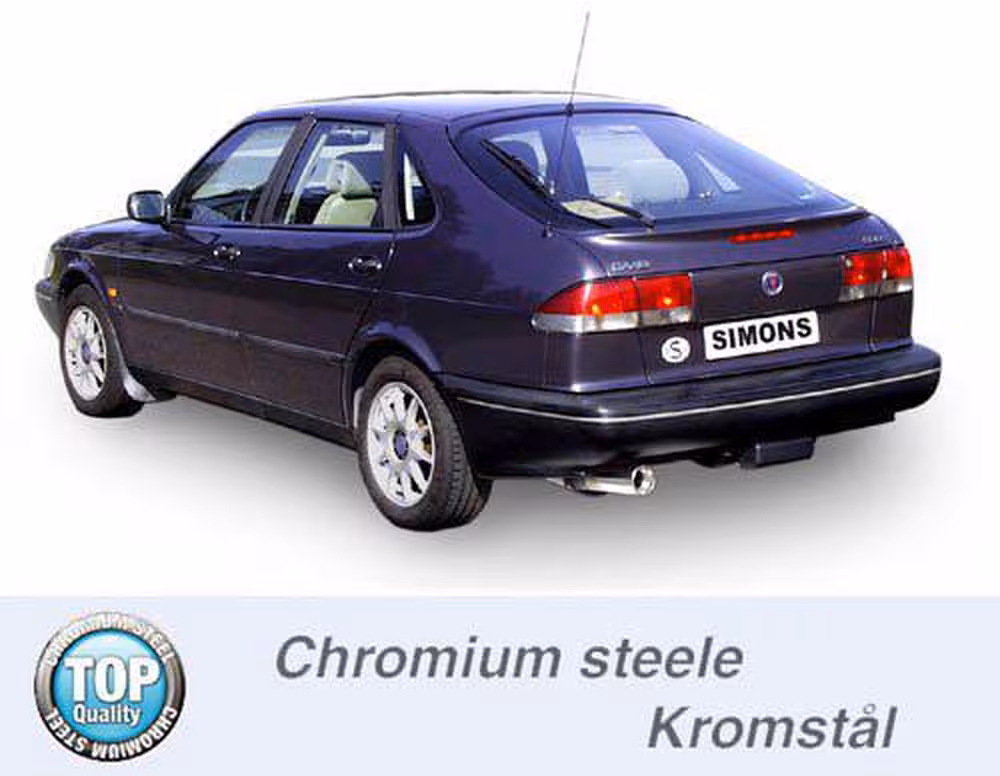 Udstødningssystem til Saab 900, Turbo, 1994