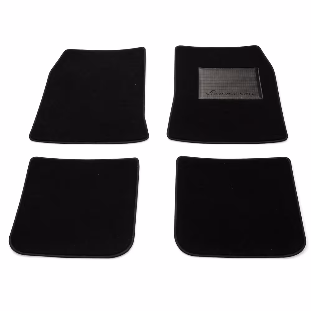 Accessory carpet kit for Volvo Amazon 1962-70, black textile (right-hand drive)