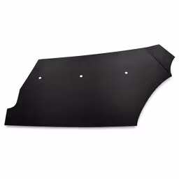 Zwarte kartonnen zijkanten voor de bagageruimte van Volvo Amazon (links, spiegelbeeld)