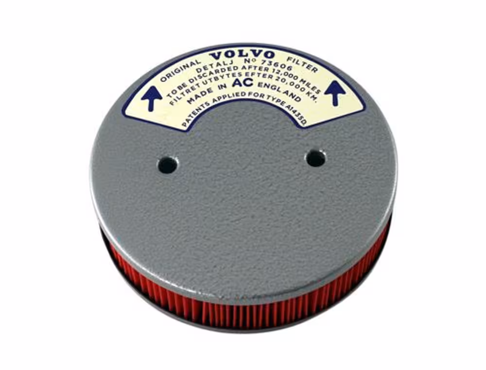 Luftfilter SU for Volvo B18B, B18D, 1961-66, hammerlakkering
