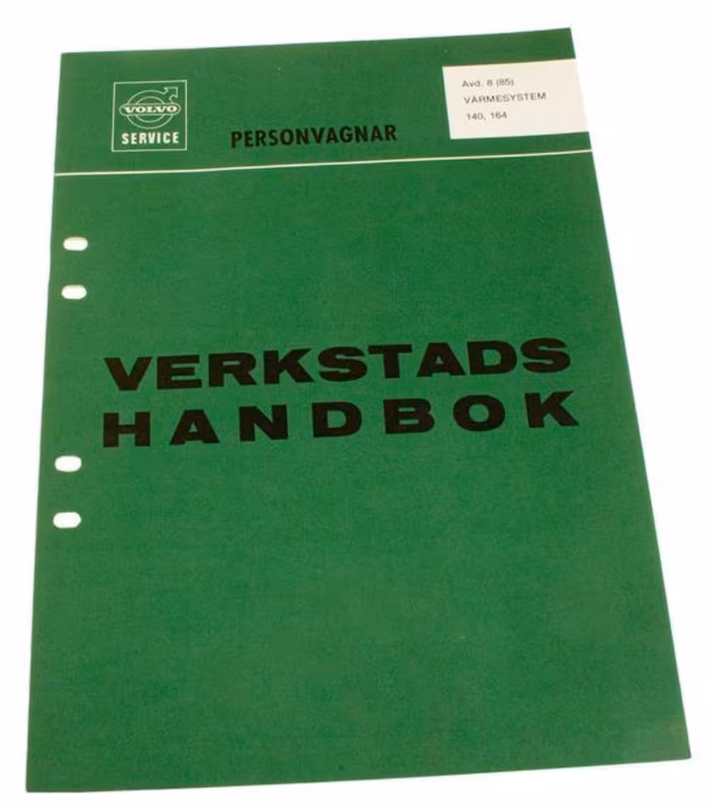 Verkstedhåndbok Varmesystem for Volvo 140, 164 svensk