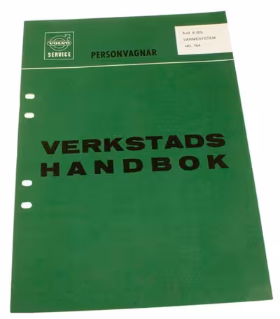Werkstatthandbuch Heizungssystem für Volvo 140, 164 (Schwedisch)