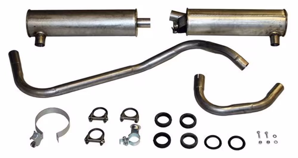Eksosanleggsett til Volvo 140, 1967-73, B18A, B18B, B18D, B20A, B20B, B20D