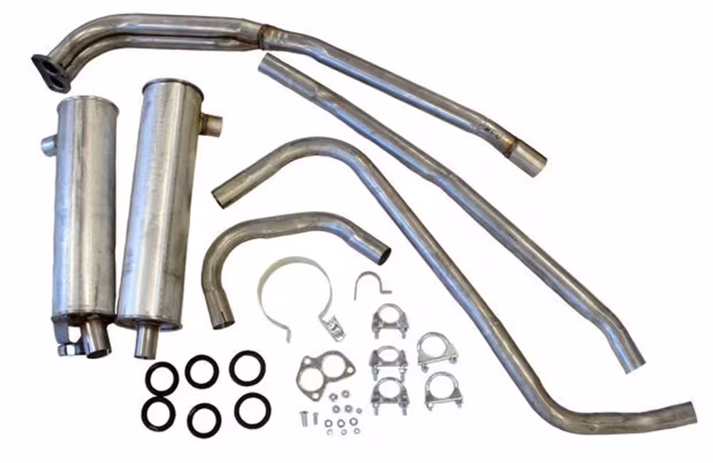 Eksosanlegg for Volvo 140, 1967-73, B18A, B18B, B18D, B20A, B20B, B20D