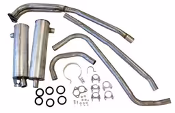 Eksosanlegg for Volvo 140, 1967-73, B18A, B18B, B18D, B20A, B20B, B20D