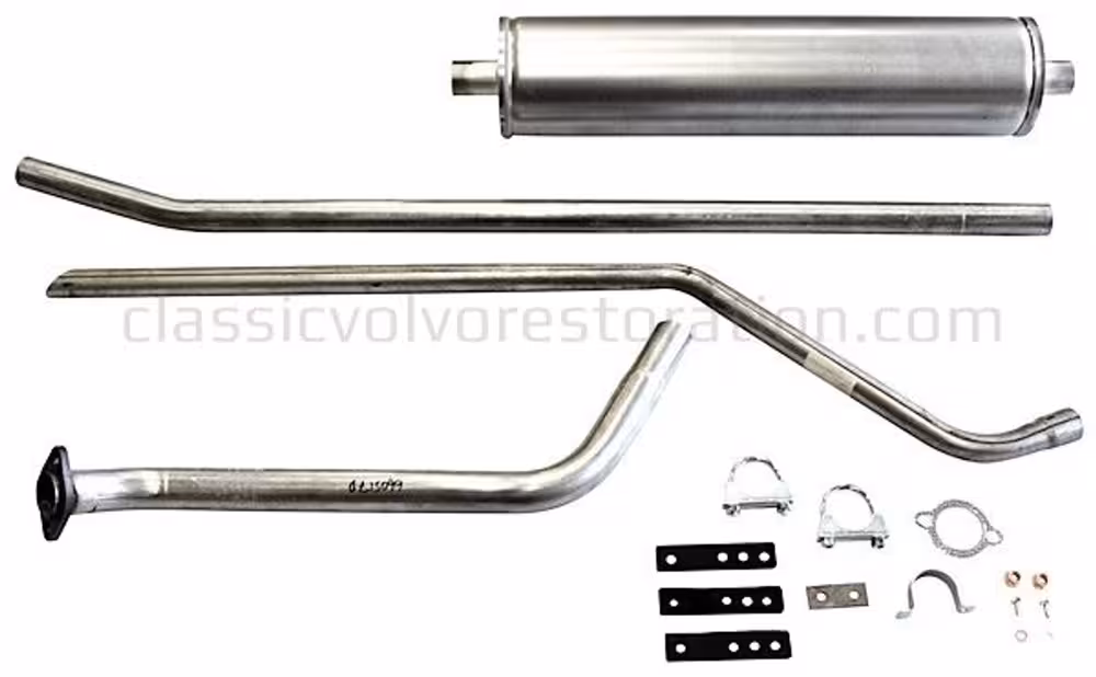 Eksosanlegg for Volvo Duett, 1957-61, B16