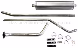 Eksosanlegg for Volvo Duett, 1957-61, B16