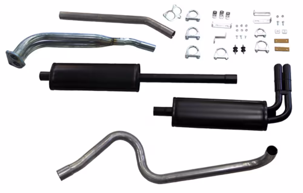 Eksosanlegg for Volvo PV544, B18, 2", doble rør foran