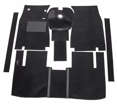 Tapijtset voor Volvo Amazon, 1957-1961, zwart textiel