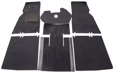 Tapijtset voor Volvo PV444, zwart textiel