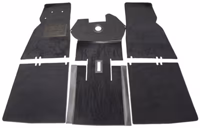 Tapijtset voor Volvo PV544, zwart textiel