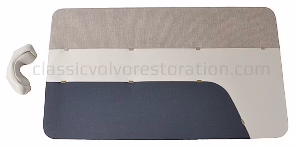 Dørpaneler til Volvo PV444LS 1957-58, blå/grå beige