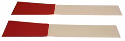 Polstring B-stolper til Volvo Amazon 4d 1958-60 US rød/beige