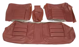 Kledsel baksete til Volvo 140GL, 164 1970-74 vinrød ch 22323