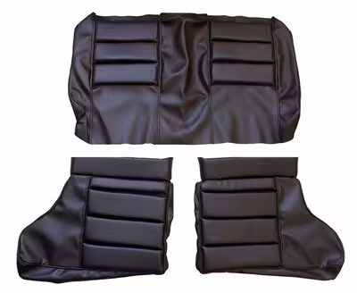 Bekleding achterbank voor Volvo 1800E, 1800ES, 1972-73, zwart