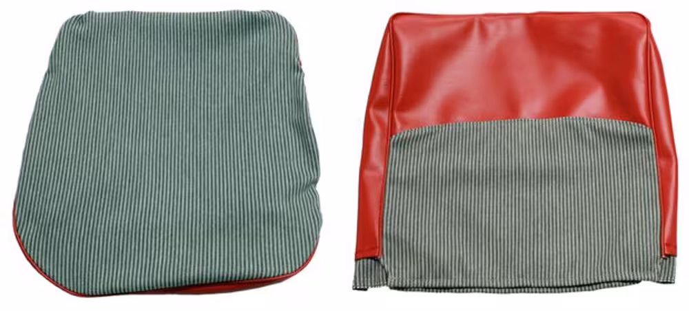 Polstring Forsete til Volvo Duett 1958-62 rød/grå