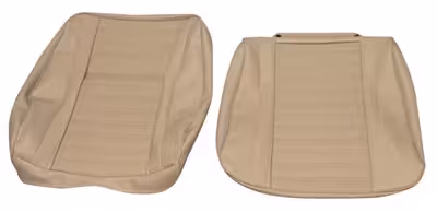 Bekledingsset voor de voorstoelen van een Volvo Amazon, 1965-1968, beige.