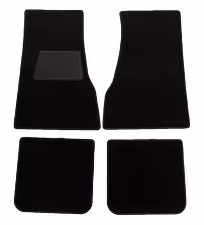 Tapijtset Accessoires voor Volvo 140 1973-74, zwart textiel
