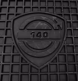 Mattesett Tilbehør til Volvo 140 1973-74, svart gummi