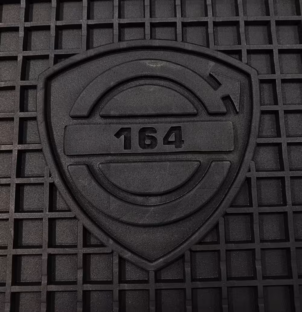 Mattesett Tilbehør til Volvo 164 1973-74, svart gummi