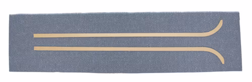Paneler B-stolpe for Volvo PV444KS-LS 1955-58, grå/blå