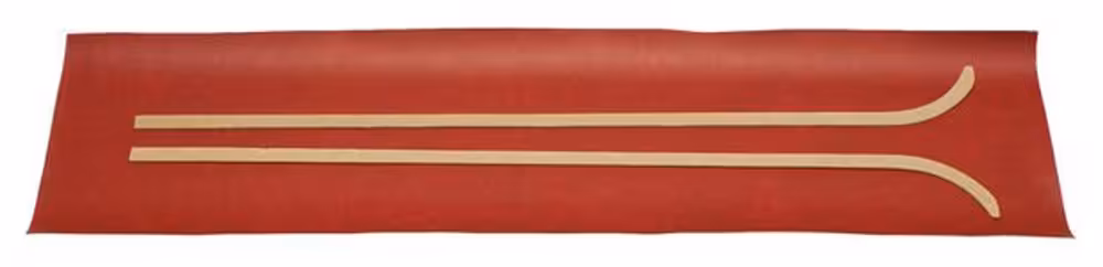 Paneler B-stolpe for Volvo PV544, Duett 1963-64, røde