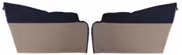 Paneler bak nedre for Volvo PV444LS 1957, gråbeige