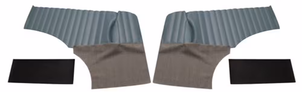 Paneler bakside for Volvo PV544A 1958-60, blå