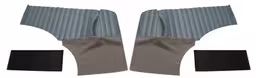Paneler bakside for Volvo PV544A 1958-60, blå