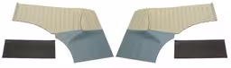 Paneler bakside for Volvo PV544A 1958-60, US blå/beige