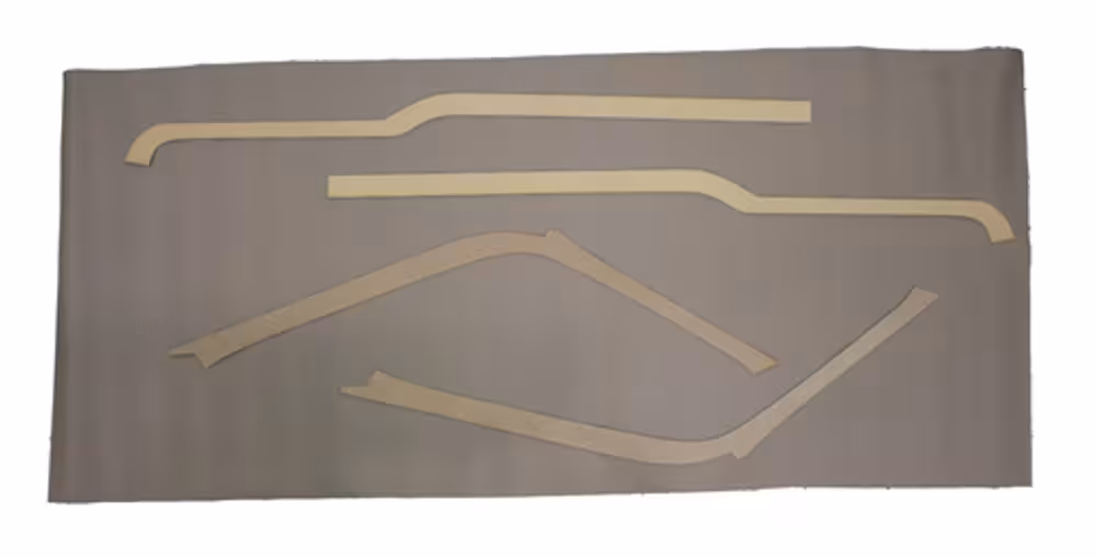 Panelsett B-stolpe/over dør for Volvo Duett 1962-63 nougat