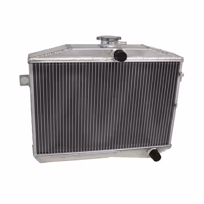 Radiator van aluminium, 55 cm, voor Volvo Amazon 1967-70, 140 1967-70, 1800 1967-73