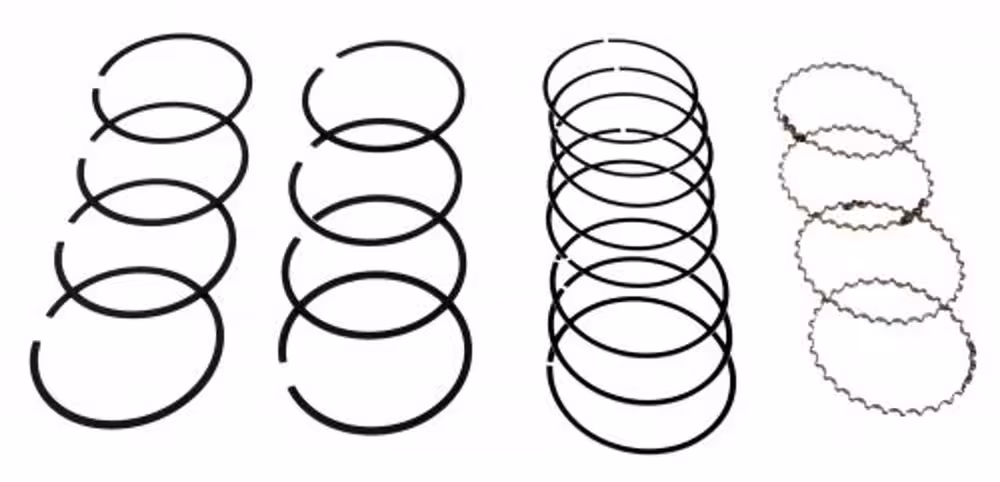 Stempelringsett, 0, 6 mm 1978 til Volvo B23A, B23E, B23F, 1978-, 0,6 mm
