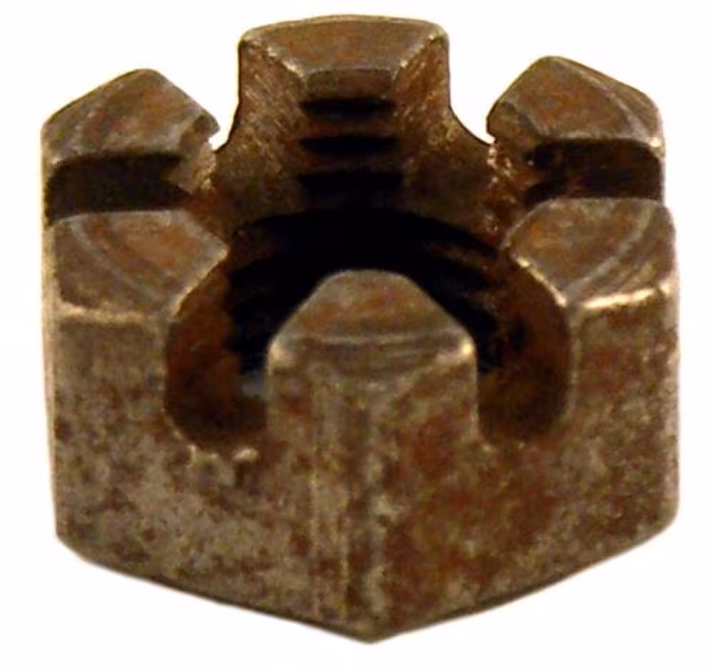 Kronemutter UNF 3/8-24 h=8,5 mm for Volvo Amazon, Amazon Kombi